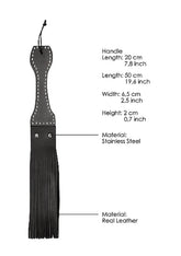 Pain Leather Belt Slapper with Multi-Looped Tails Paddles And Slappers